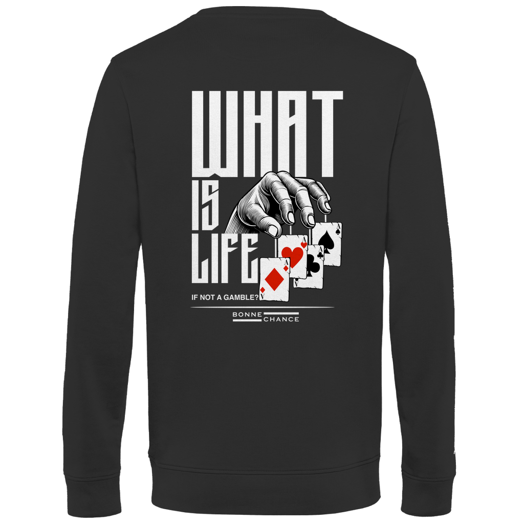 What is Life - Herren Premium Bio Sweatshirt