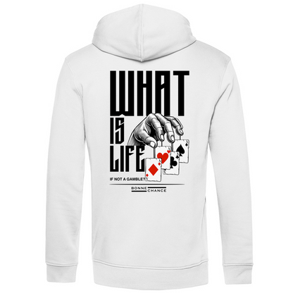 What is Life - Herren Premium Bio Hoodie