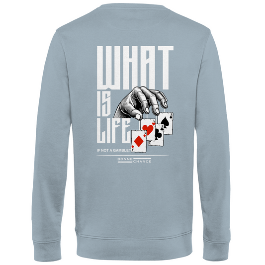 What is Life - Herren Premium Bio Sweatshirt