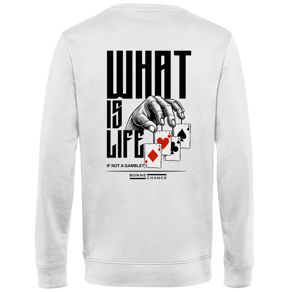 What is Life - Herren Premium Bio Sweatshirt