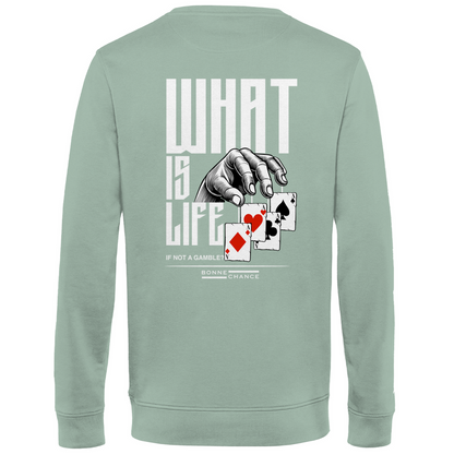 What is Life - Herren Premium Bio Sweatshirt