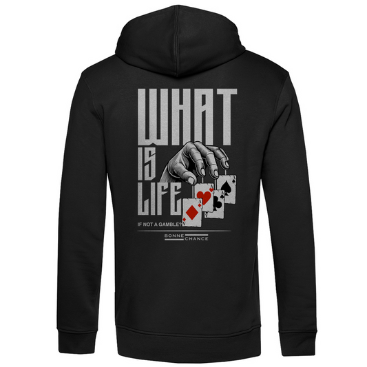 What is Life - Herren Premium Bio Hoodie